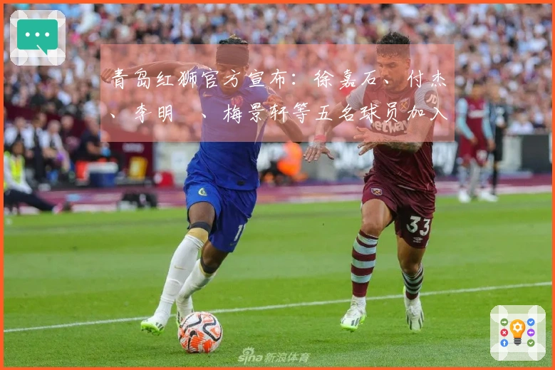 青岛红狮官方宣布：徐嘉石、付杰、李明璠、梅景轩等五名球员加入球队